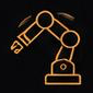 Robotic precision icon.